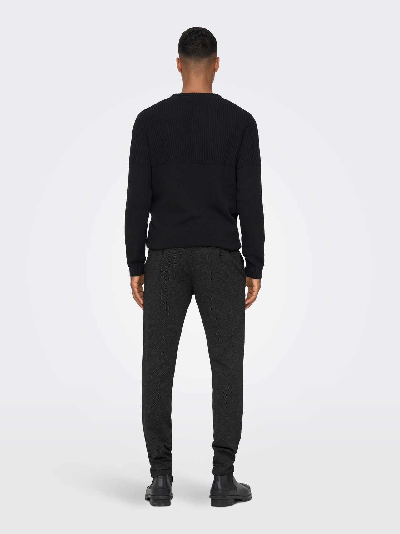 ONLY & SONS Elastiske chinos -Black - 22023496