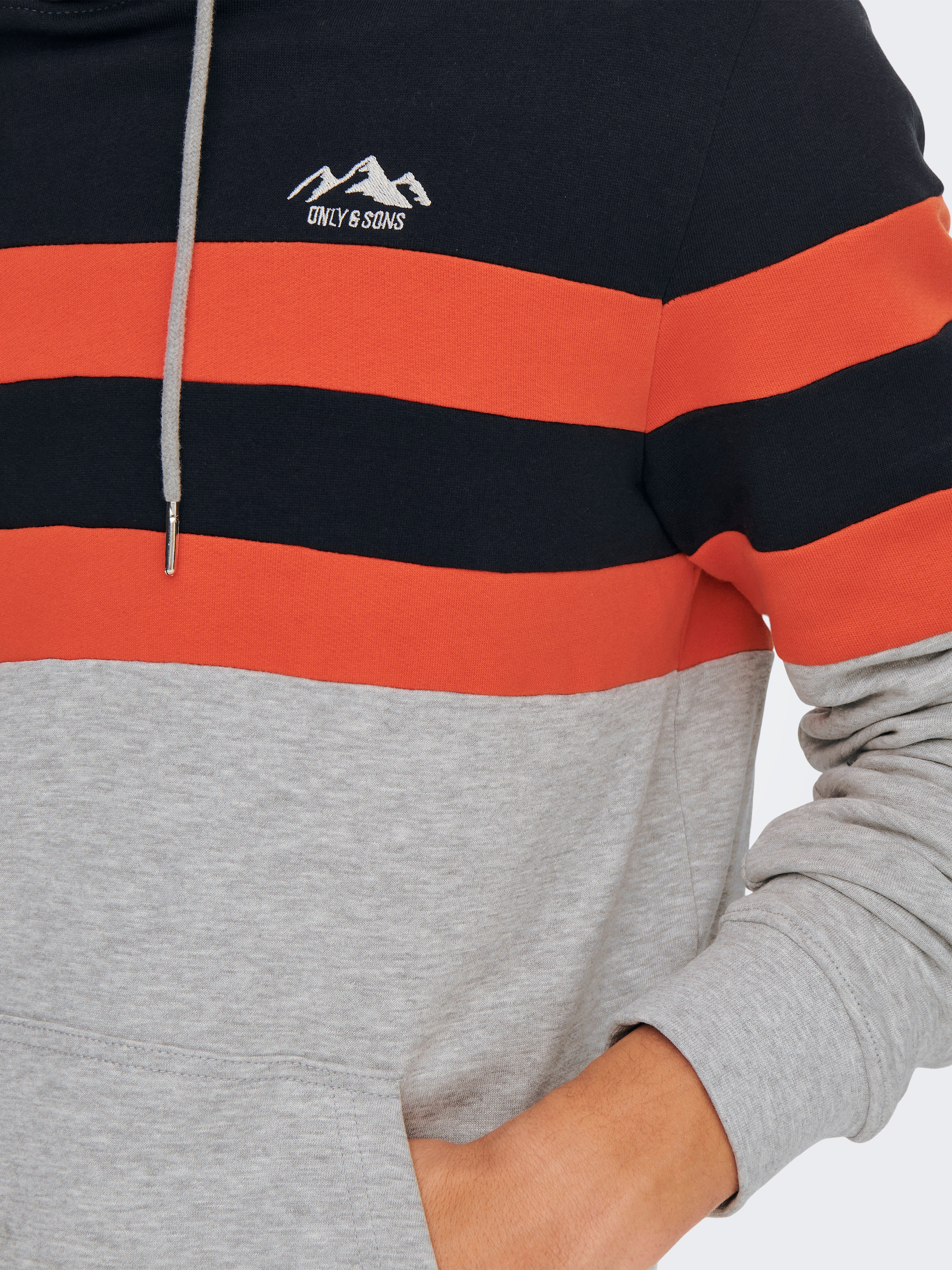 Regular Fit Hoodie Sweatshirt | Light Grey | ONLY u0026 SONS®