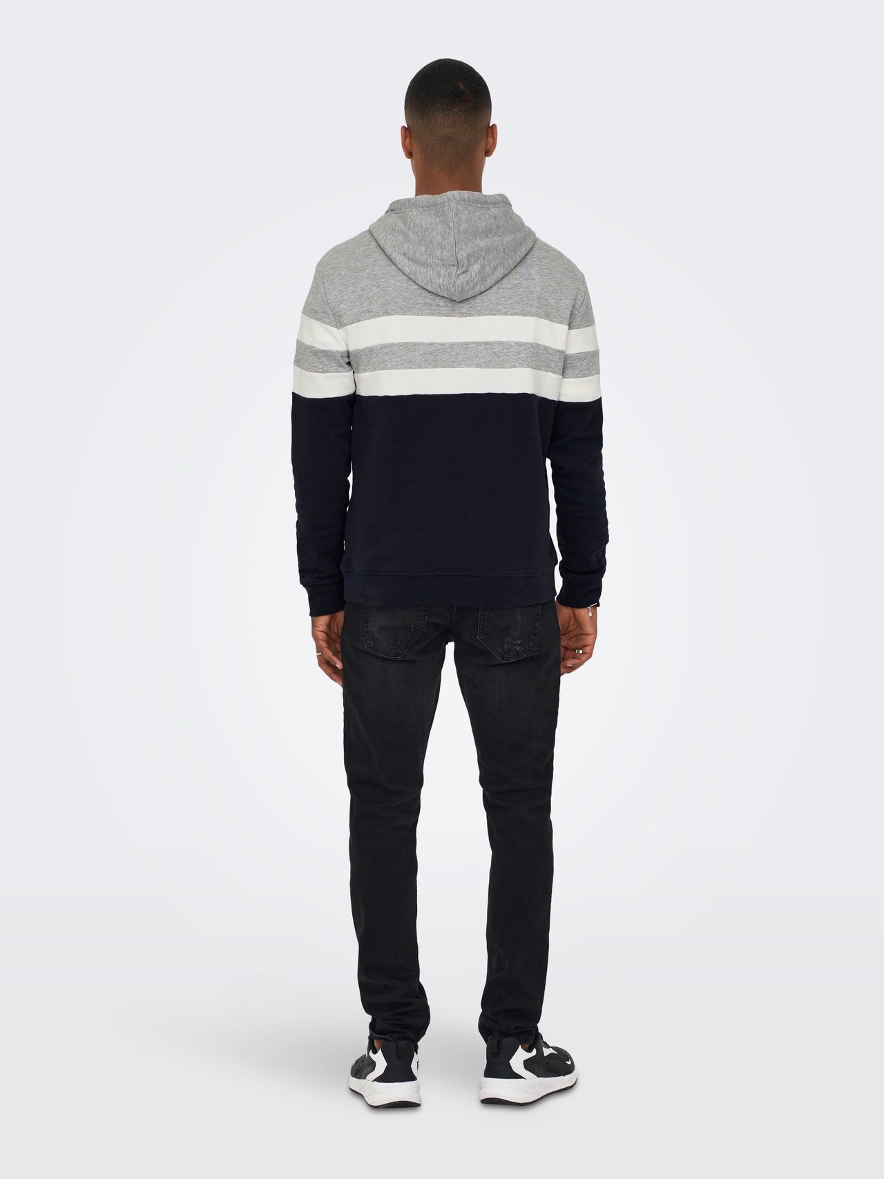 ONLY & SONS Normal geschnitten Kapuze Sweatshirt -Dark Navy - 22023622