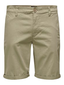 ONLY & SONS Chino shorts med normal pasform -Chinchilla - 22023742