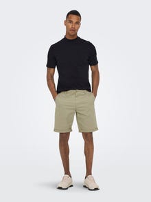 ONLY & SONS Chino shorts med normal pasform -Chinchilla - 22023742