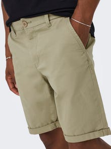 ONLY & SONS Chino shorts med normal pasform -Chinchilla - 22023742