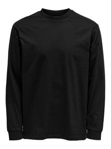 ONLY & SONS Normal geschnitten Rundhals T-Shirt -Black - 22023810