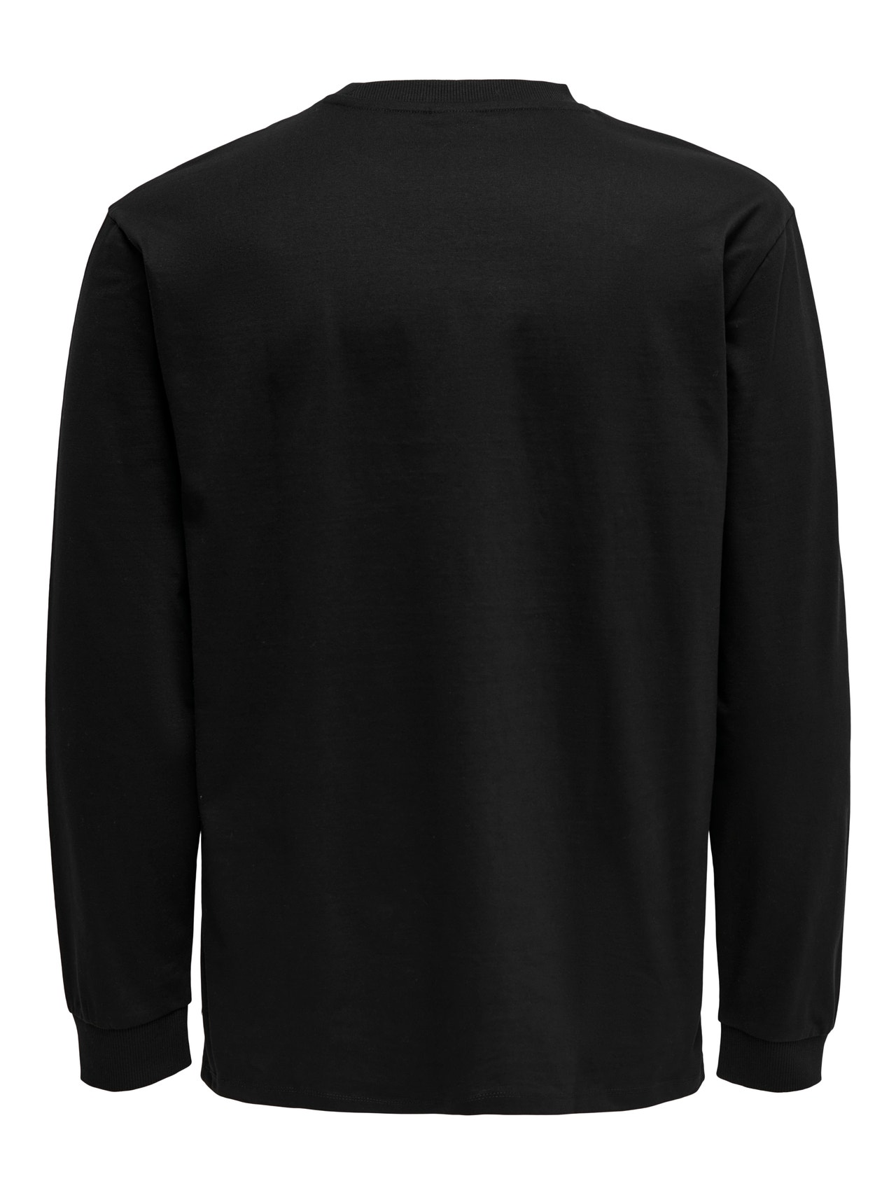 ONLY & SONS Normal geschnitten Rundhals T-Shirt -Black - 22023810