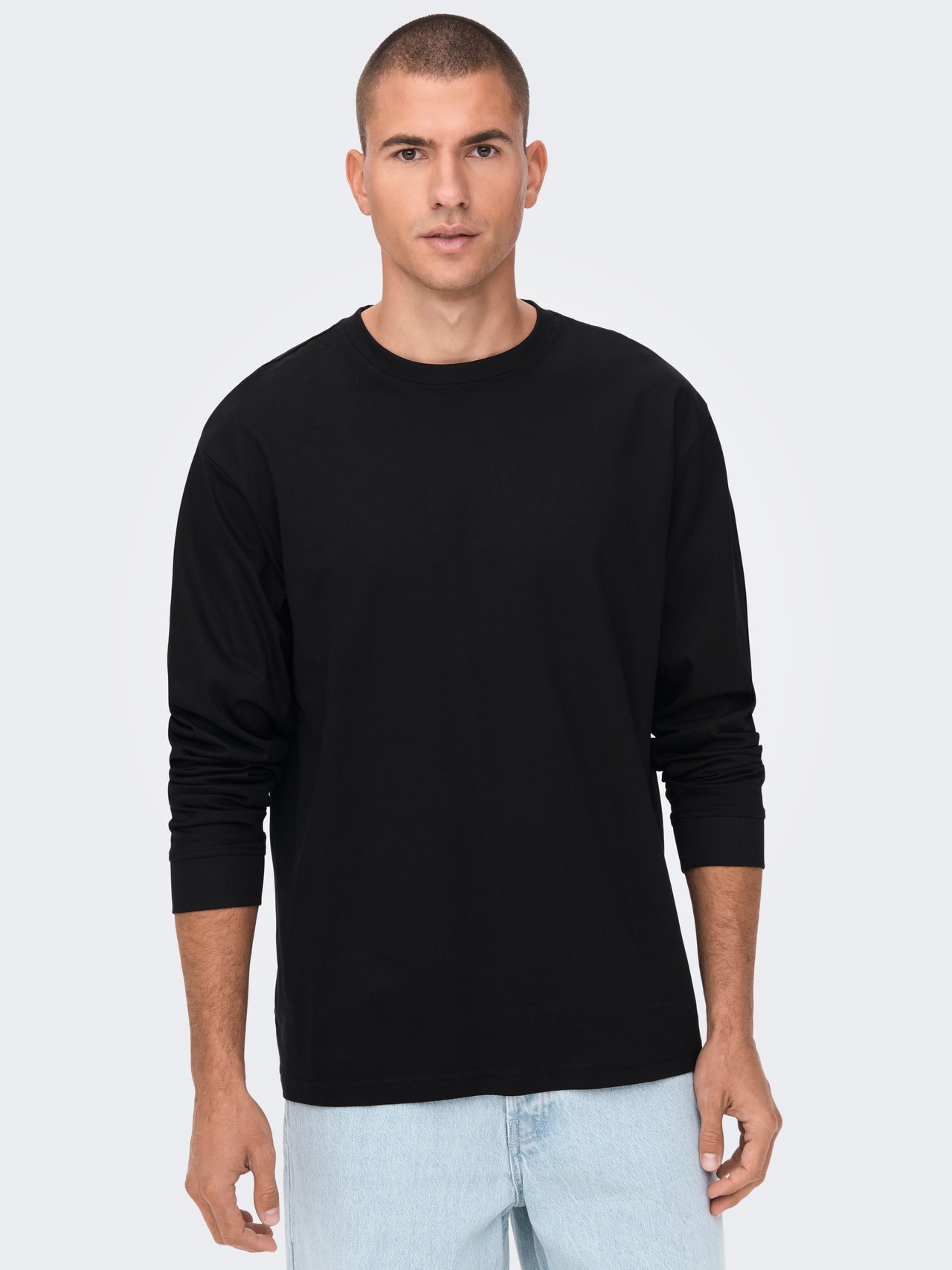 ONLY & SONS Camisetas Corte regular Cuello redondo -Black - 22023810