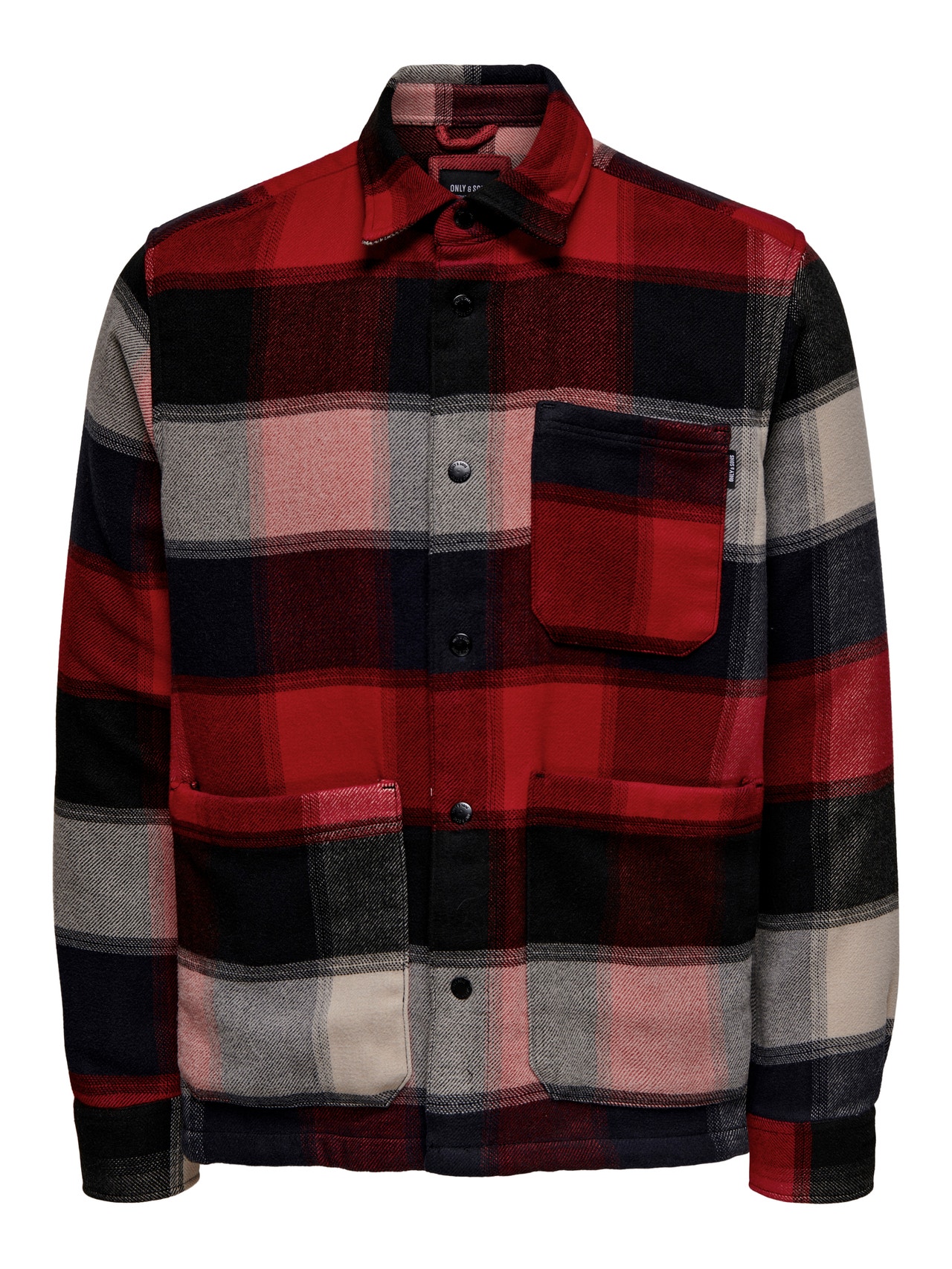 ONLY & SONS Checked Loose Fit overshirt -Adrenaline Rush - 22023826