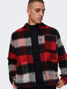 ONLY & SONS Checked Loose Fit overshirt -Adrenaline Rush - 22023826
