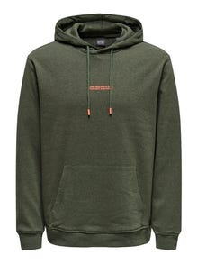 ONLY & SONS Normal geschnitten Kapuze Sweatshirt -Rosin - 22023842