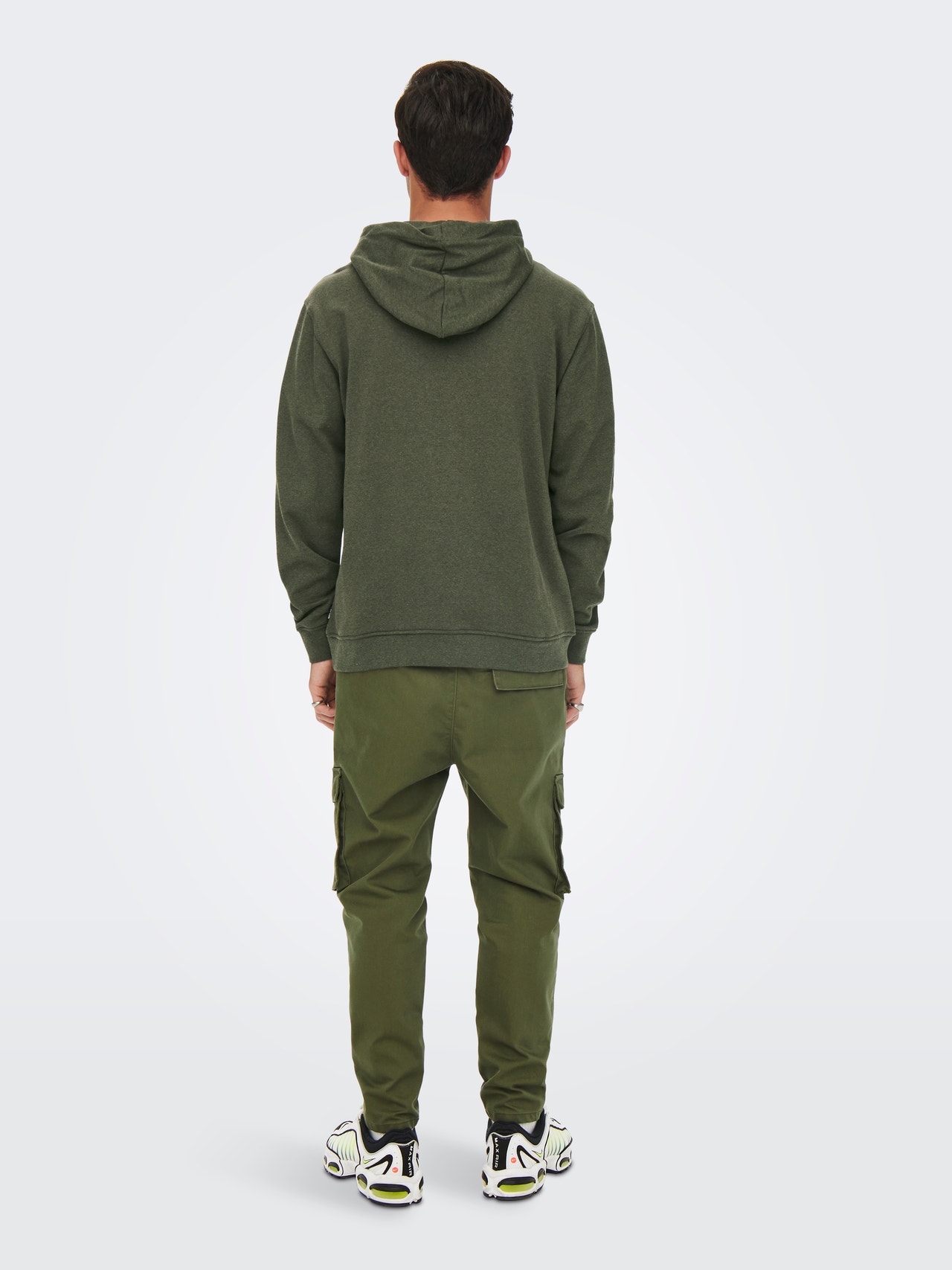 ONLY & SONS Normal passform Hoodie Sweatshirt -Rosin - 22023842