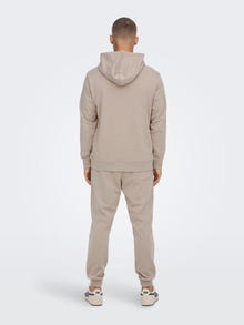ONLY & SONS Normal geschnitten Kapuze Sweatshirt -Silver Lining - 22023842