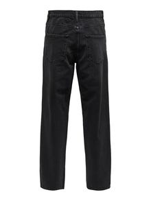 ONLY & SONS ONSFIVE RELAX WASHED BLACK 3853 JEANS -Washed Black - 22023853