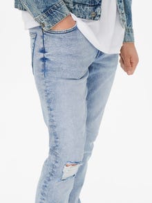 ONLY & SONS Jeans Slim Fit Taille moyenne Ourlé destroy -Blue Denim - 22023922