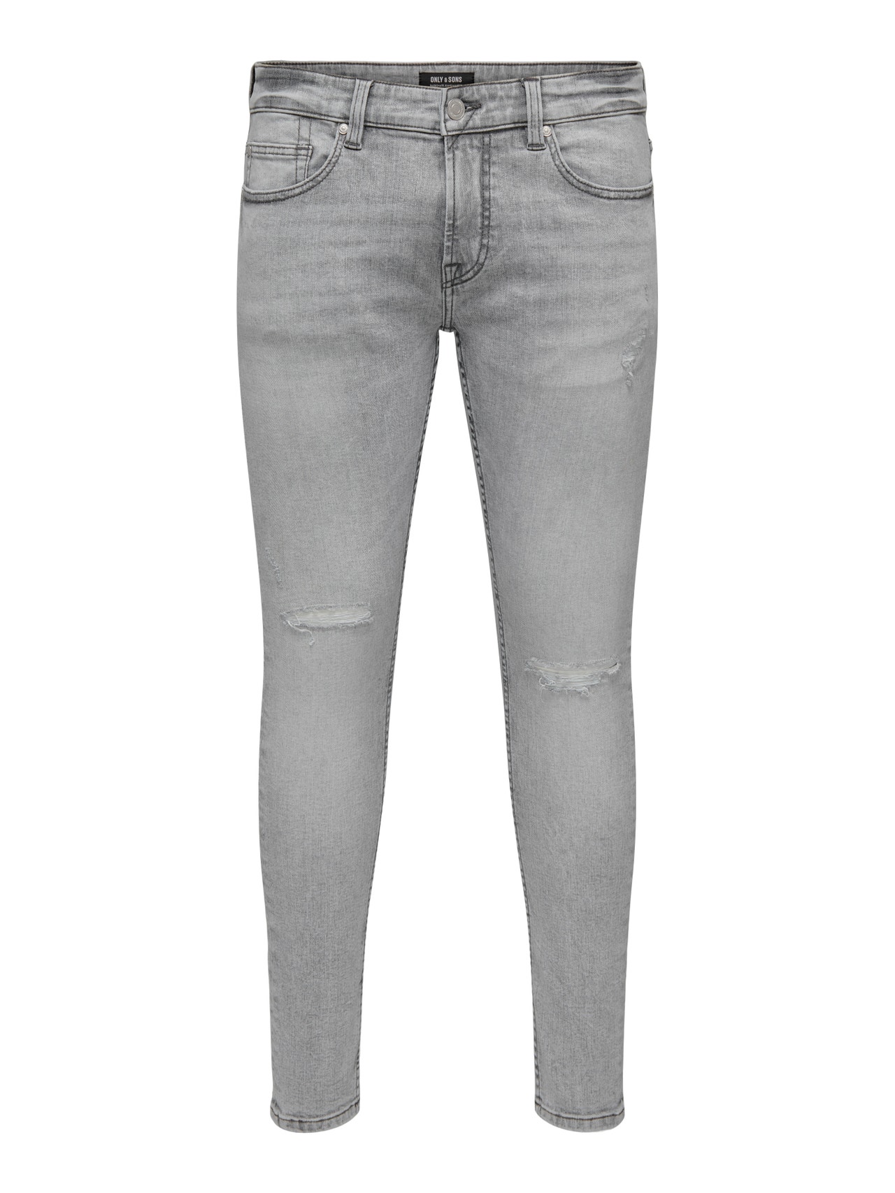 ONLY & SONS Jeans Skinny Fit Taille moyenne -Grey Denim - 22023925