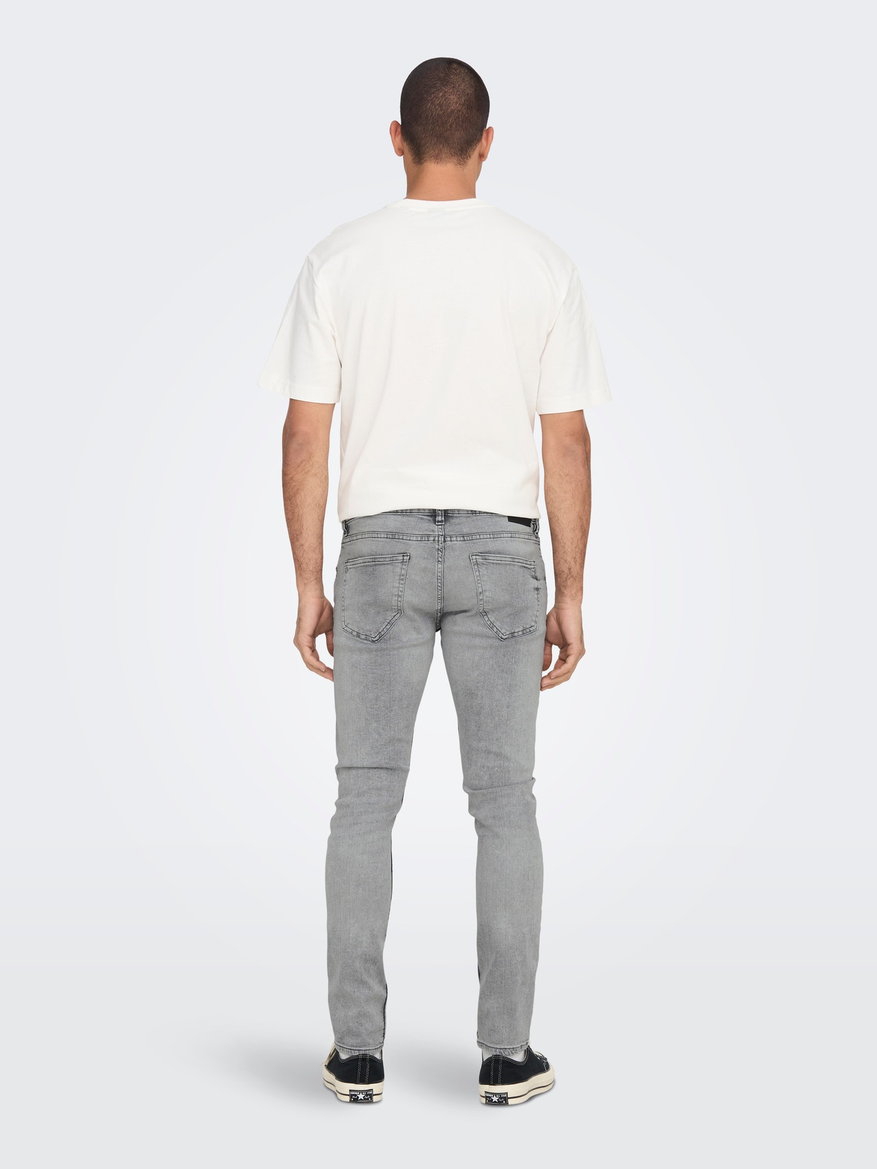 ONLY & SONS Jeans Skinny Fit Taille moyenne -Grey Denim - 22023925