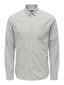 ONLY & SONS Slim Fit Button-Down Kragen Hemd -Winter Moss - 22023977