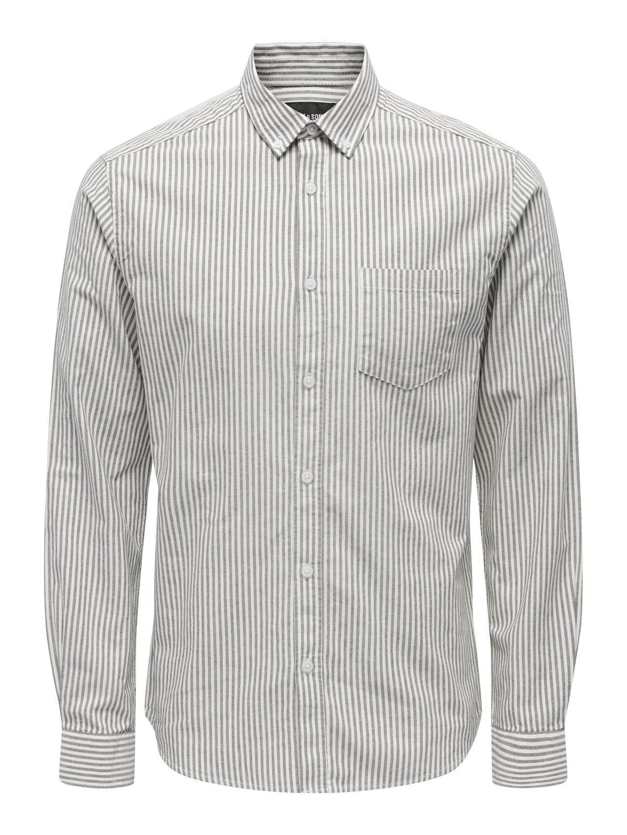 ONLY & SONS Slim Fit Button down-krage Skjorta -Winter Moss - 22023977