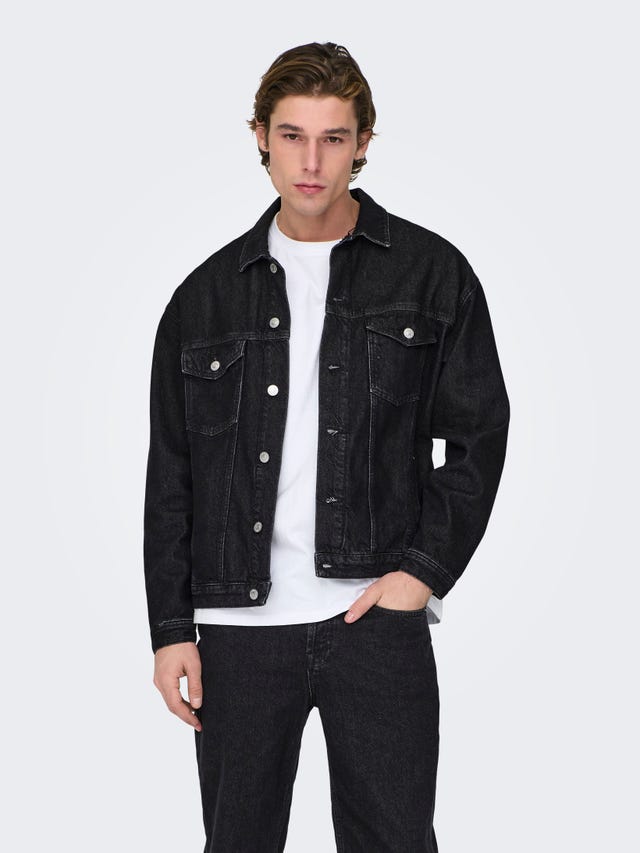 ONLY & SONS loose fit denim jacket - 22024089