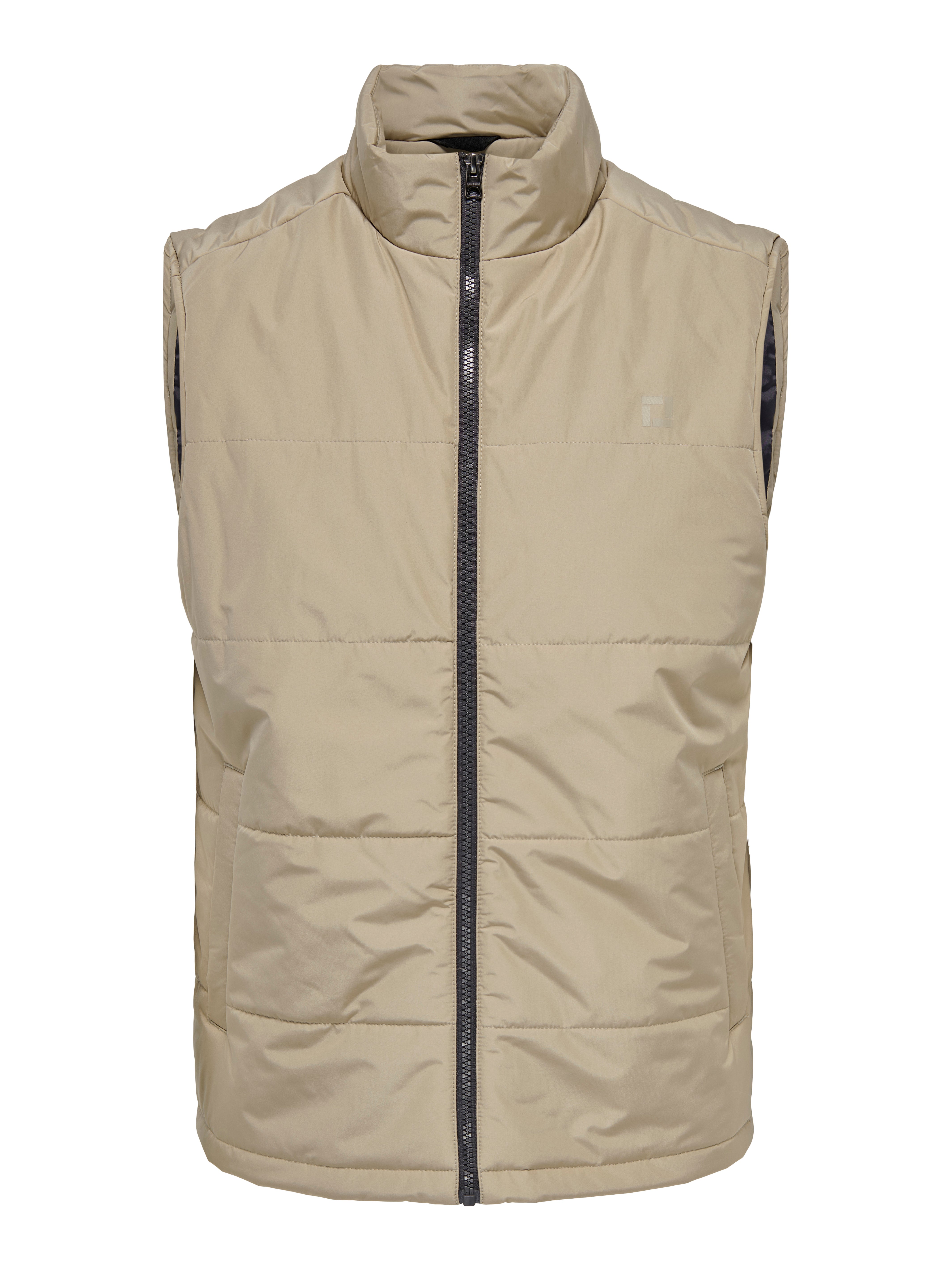 Quilted gillet | Medium Grey | ONLY & SONS®