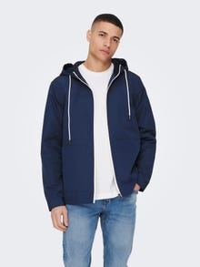 ONLY & SONS Vestes Capuche avec cordon de serrage -Insignia Blue - 22024156