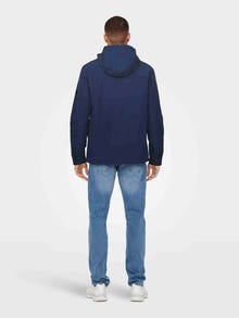 ONLY & SONS Hood with string regulation Jacket -Insignia Blue - 22024156