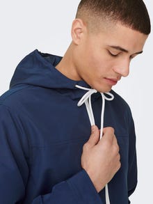 ONLY & SONS Hood with string regulation Jacket -Insignia Blue - 22024156