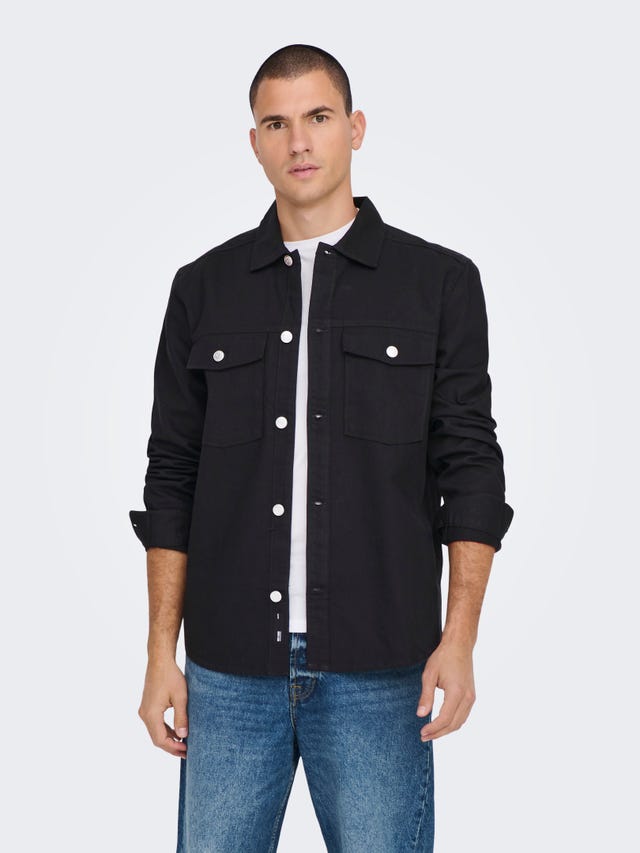 ONLY & SONS Loose Fit Shirt collar Shirt - 22024161