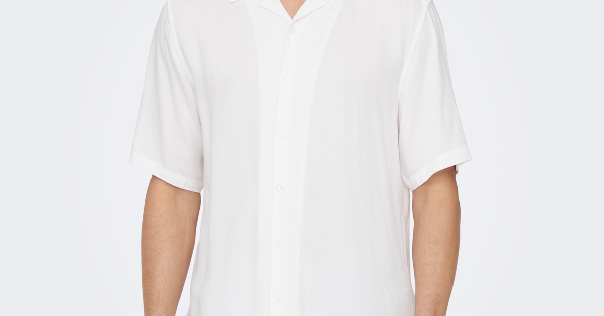 RYRJJ On Clearance Men's Short Sleeve Regular Fit Dress Shirts Button Down  Shirts Summer Casual Beach Shirt with Chest Pocket White XXL 