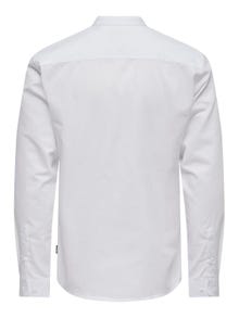 ONLY & SONS Camisas Corte slim Cuello Mao -White - 22024167