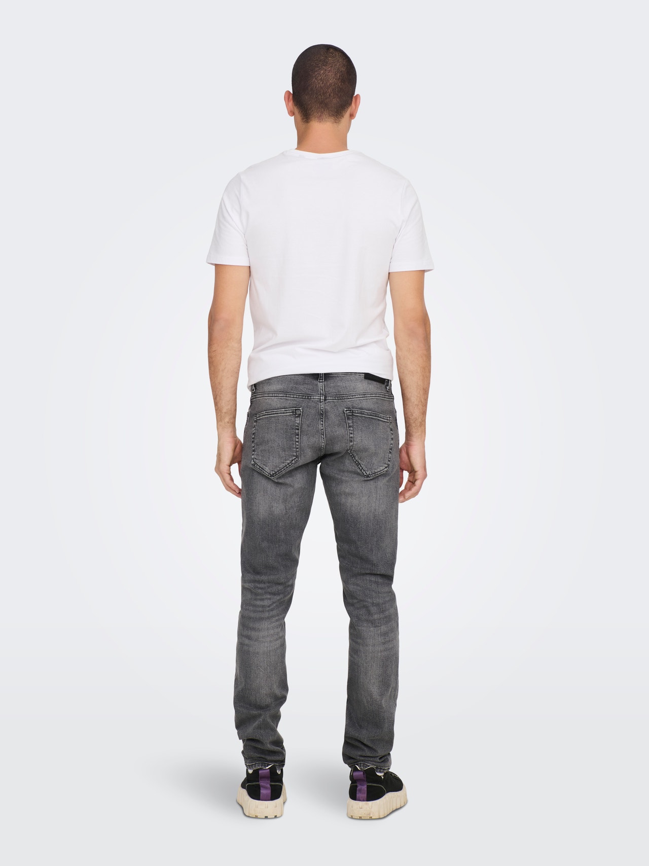 ONLY & SONS ONSWeft Regular Grey Jeans -Grey Denim - 22024287