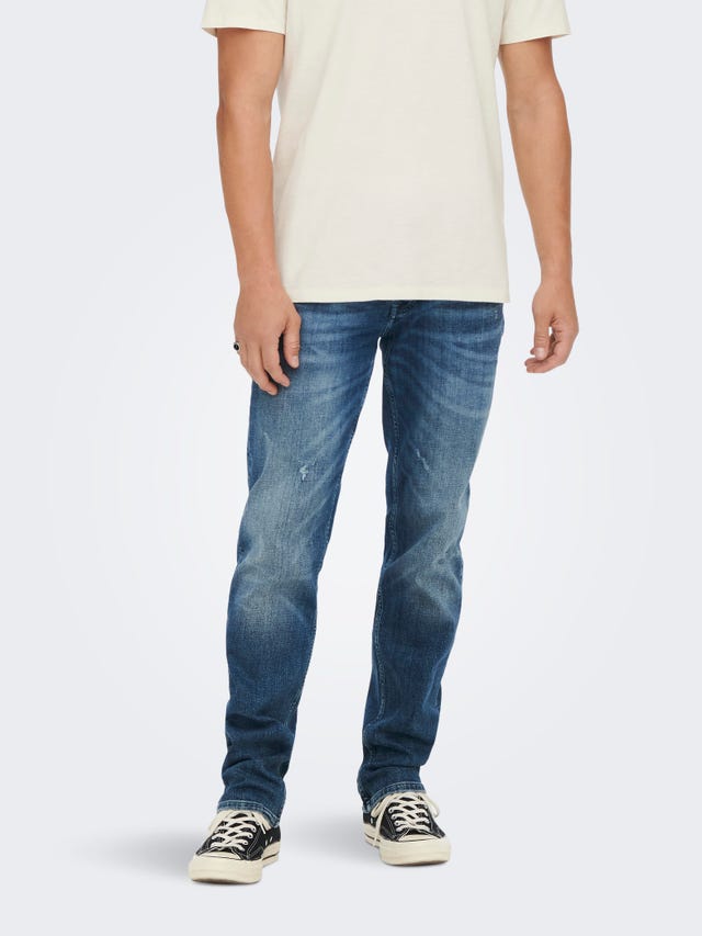 ONLY & SONS ONSWEFT REG IGGY D. BLUE 4299 JEANS - 22024299
