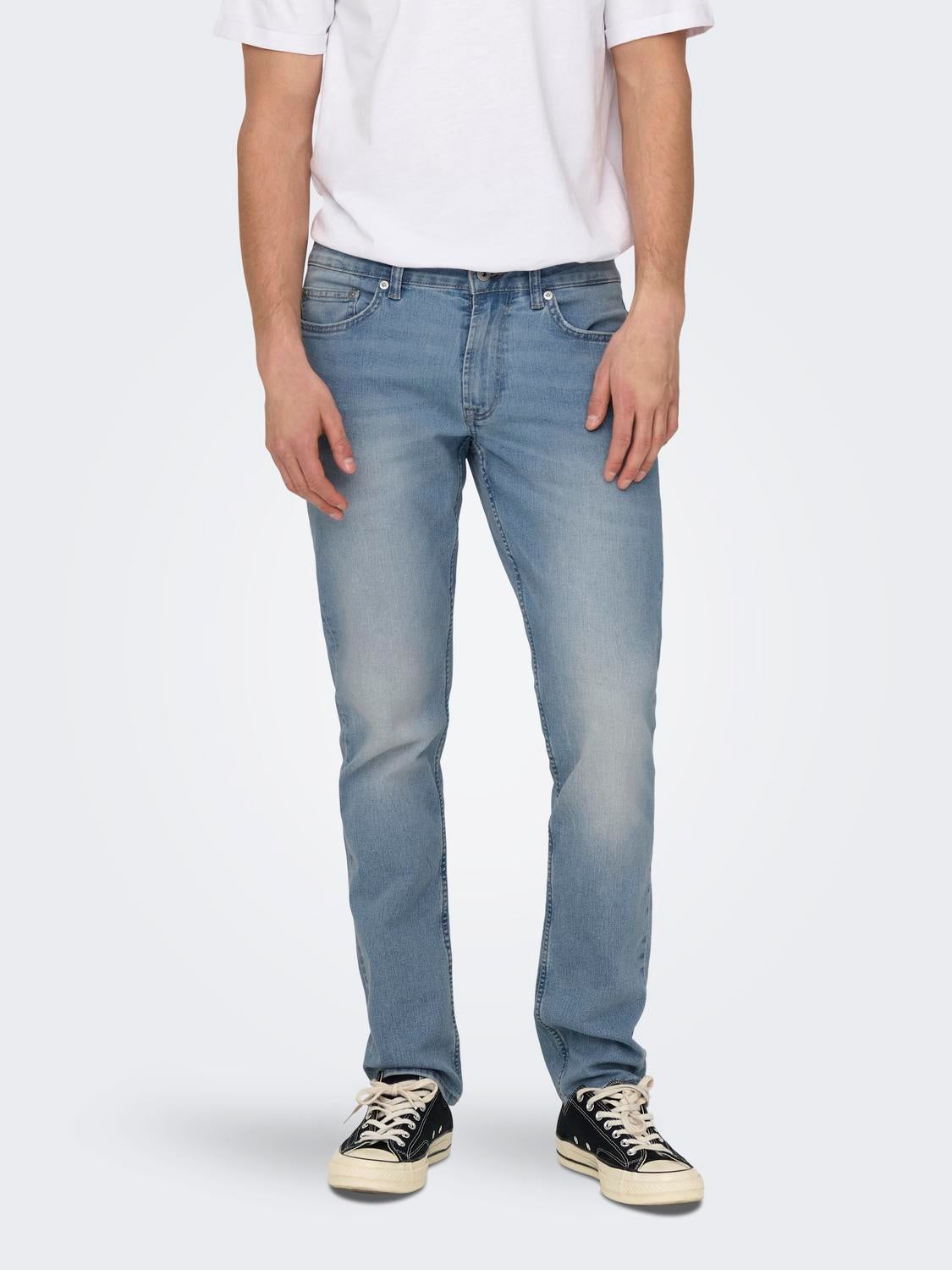 Onsloom Mittlere Taille Slim Fit Jeans