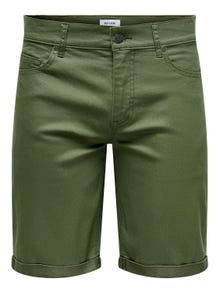 ONLY & SONS Normal geschnitten Shorts -Olive Night - 22024451