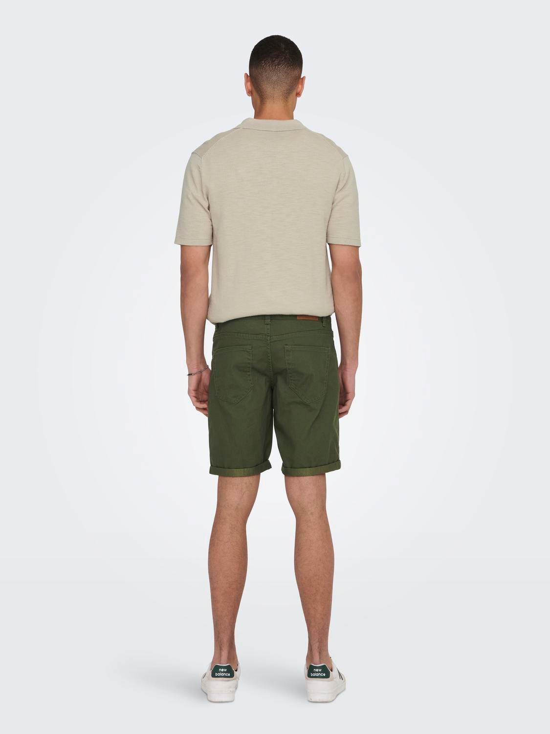 ONLY & SONS Normal geschnitten Shorts -Olive Night - 22024451