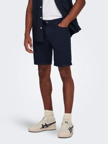 ONLY & SONS ONSPLY LIFE REG TWILL 4451 SHORTS -Dark Navy - 22024451