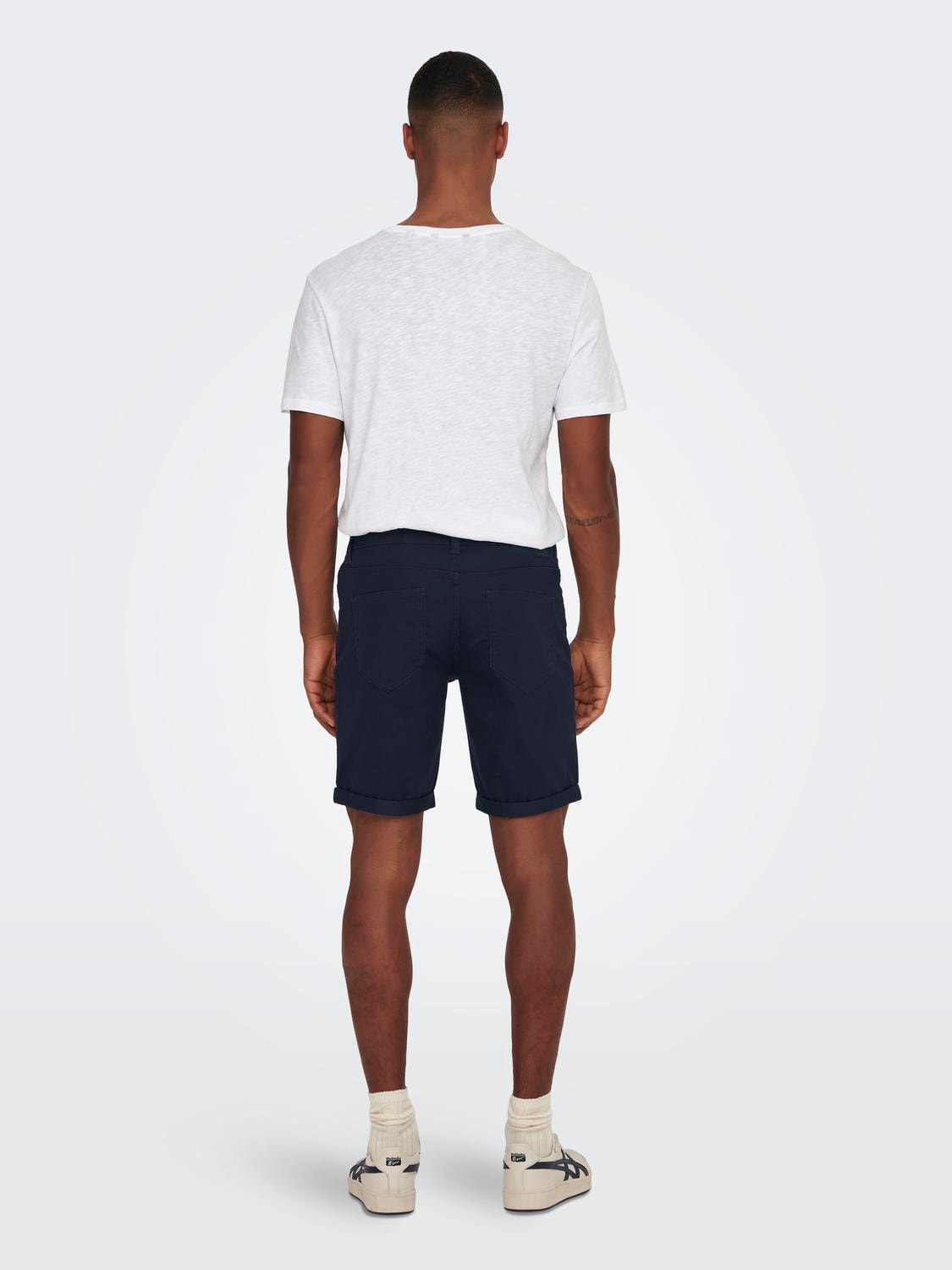 ONLY & SONS ONSPLY LIFE REG TWILL 4451 SHORTS -Dark Navy - 22024451