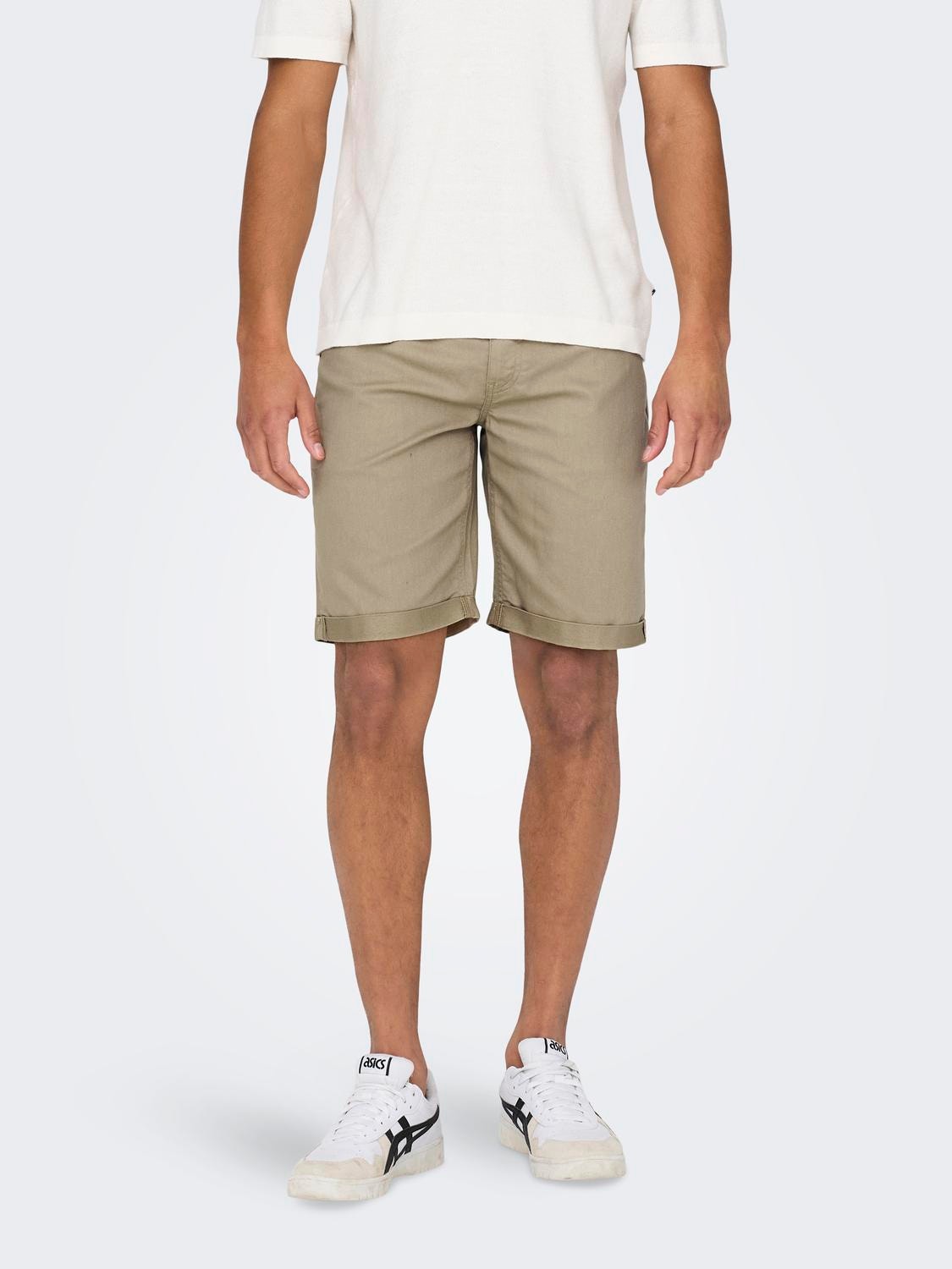 ONLY & SONS Normal geschnitten Shorts -Chinchilla - 22024451