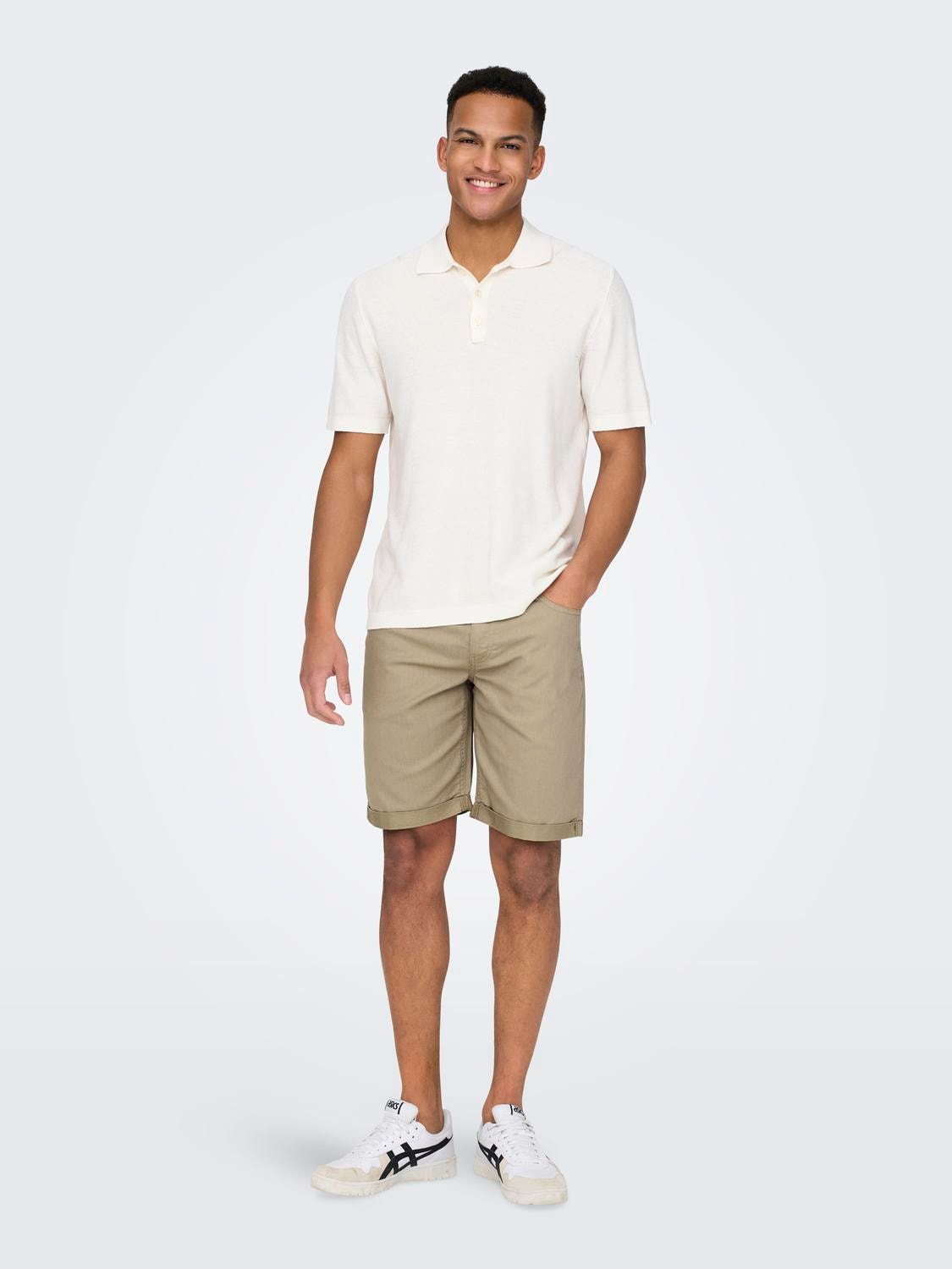 ONLY & SONS Normal geschnitten Shorts -Chinchilla - 22024451