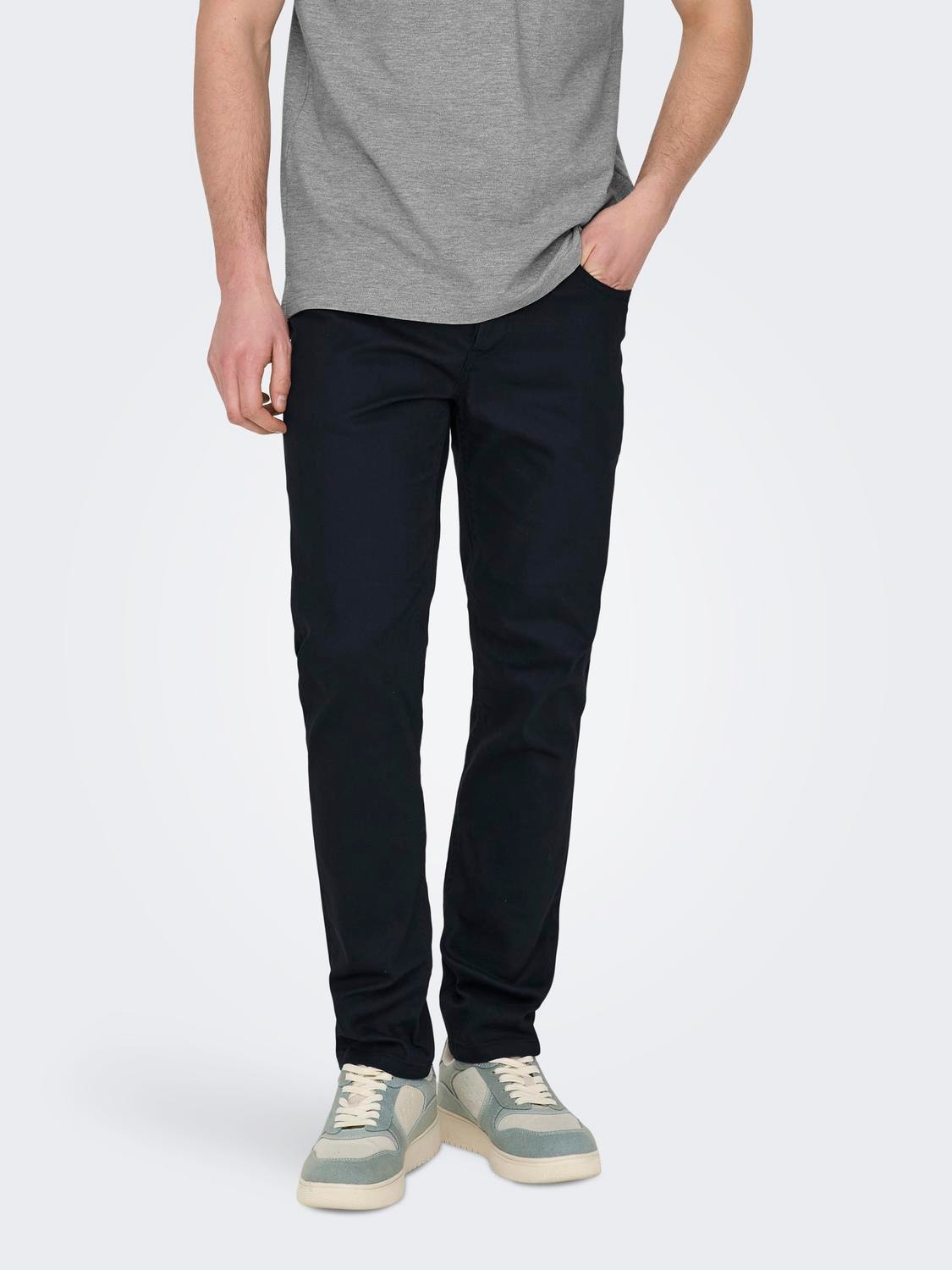 ONLY & SONS Pantalons Slim Fit -Dark Navy - 22024452