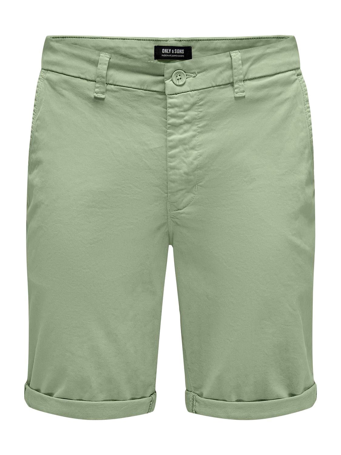 Regular Fit Shorts | Medium Green | ONLY & SONS®