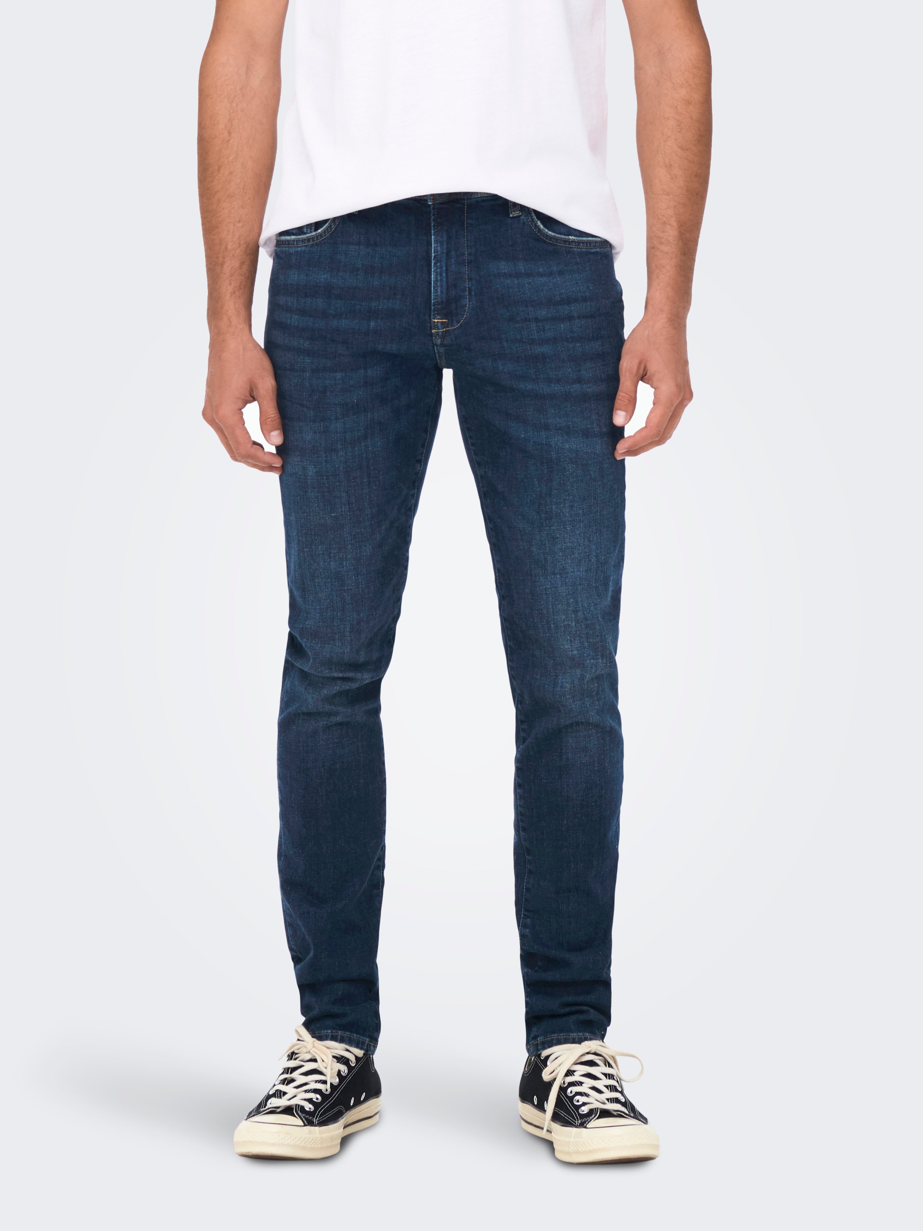 Only & Sons heren Jeans Onsweft Reg Blue 3251 Jeans Noos