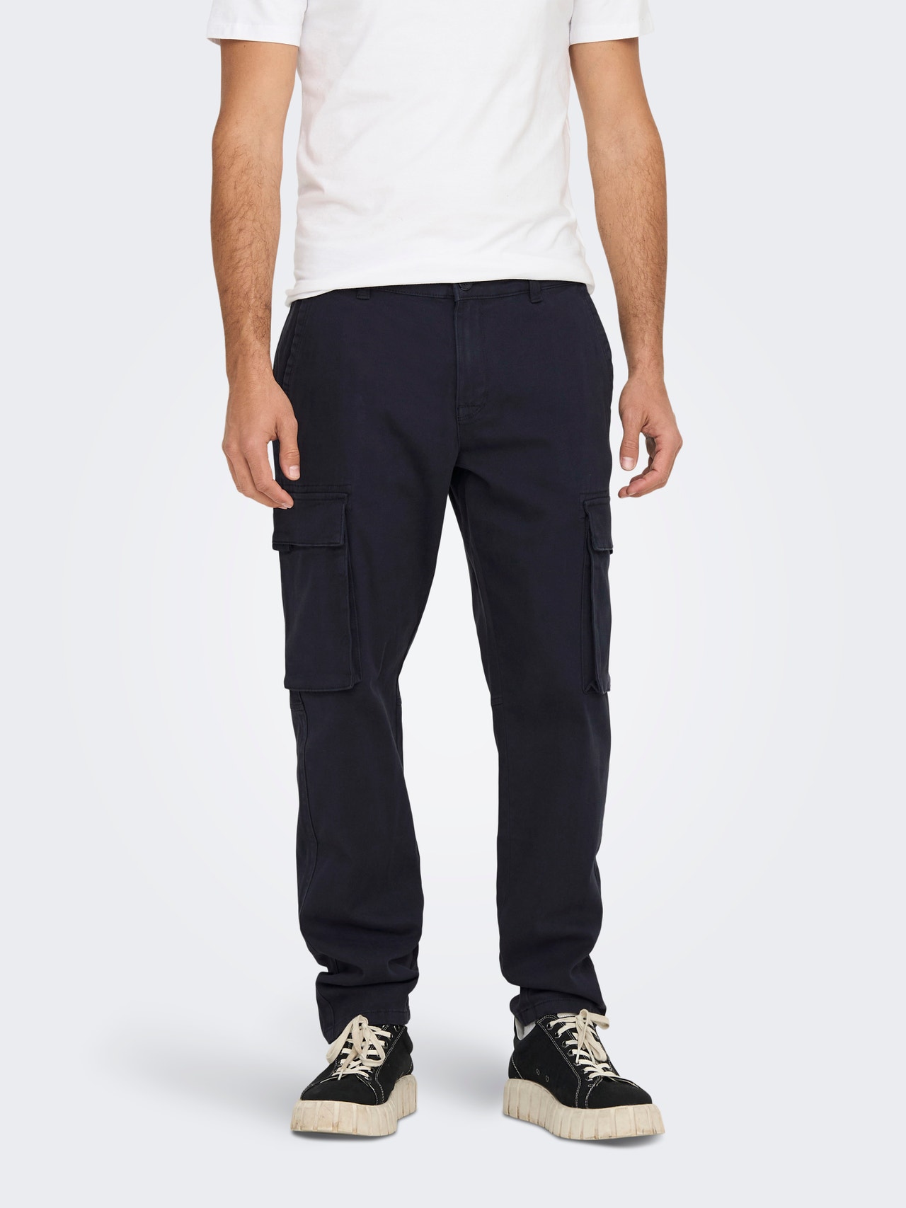 ONLY & SONS Cargobukser -Dark Navy - 22024563