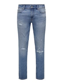 ONLY & SONS ONSLoom Blue Destroy Jeans -Light Blue Denim - 22024595