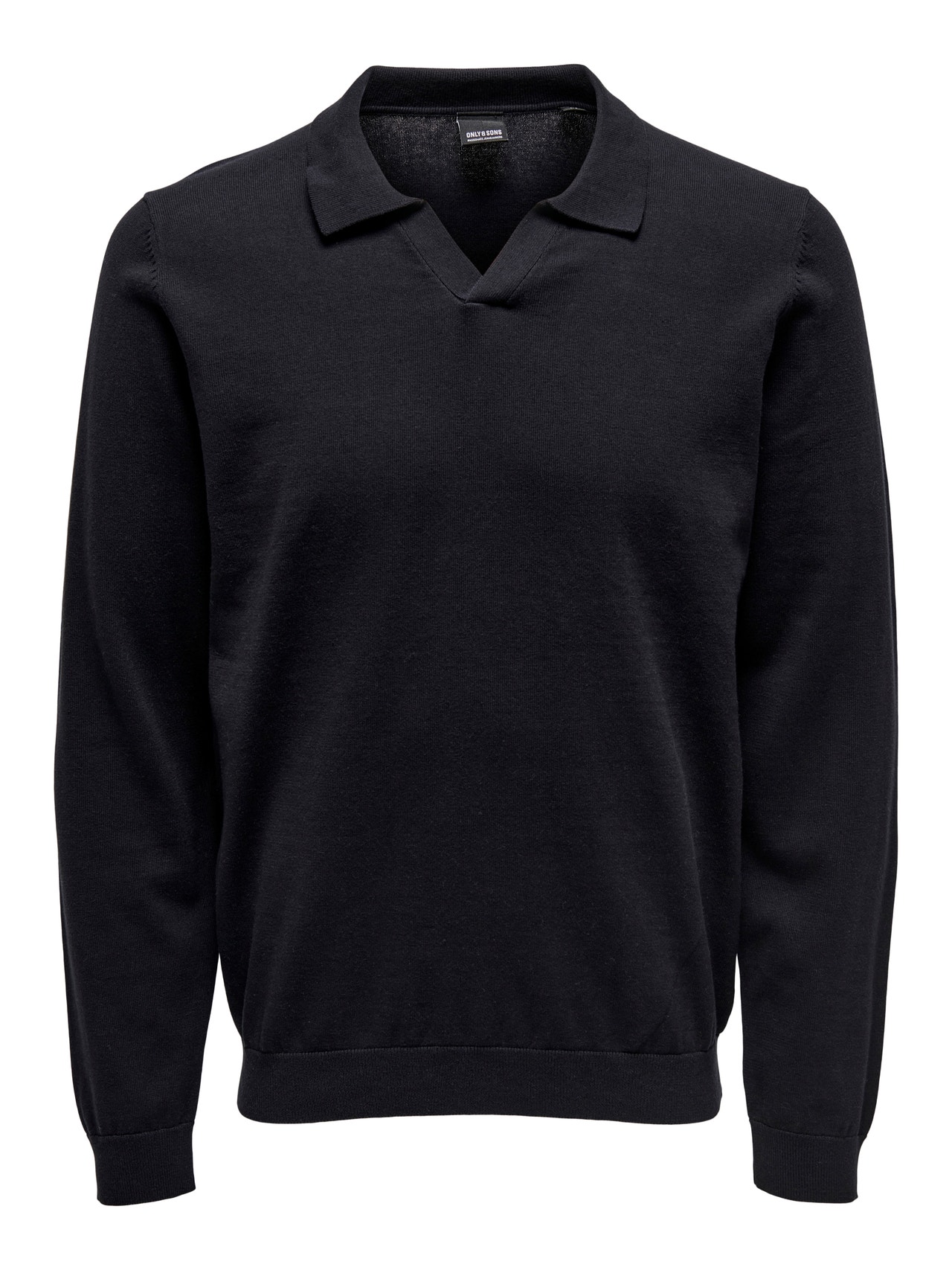 ONLY & SONS Knitted polo pullover -Dark Navy - 22024610