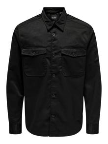 ONLY & SONS Chemises Loose Fit Col chemise -Black - 22024696