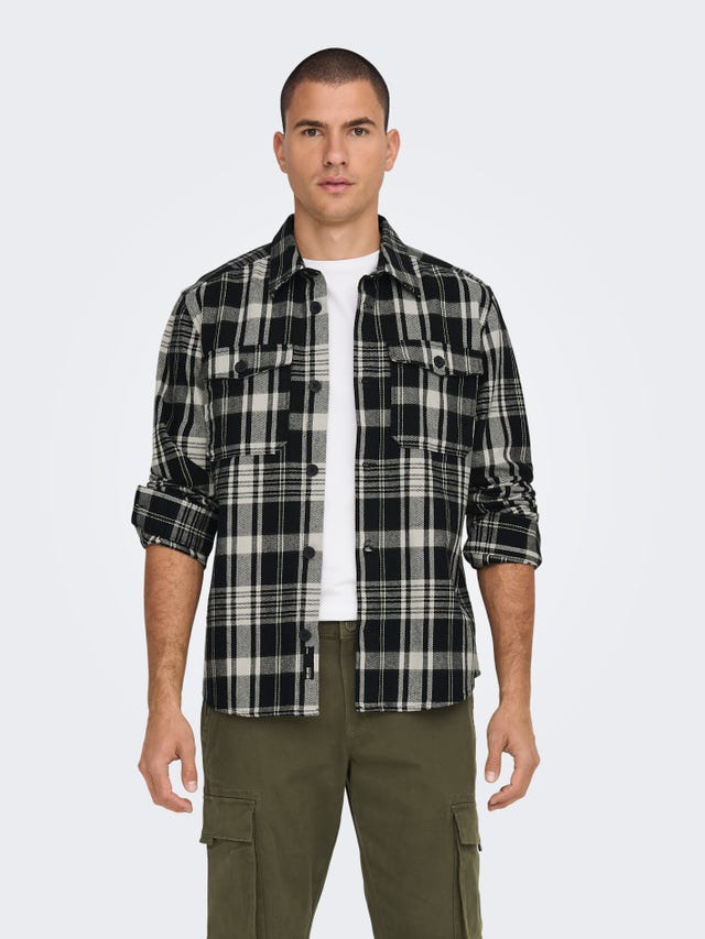 ONLY & SONS Loose Fit Shirt collar Shirt - 22024699