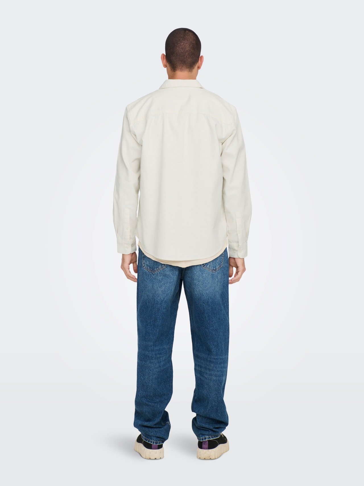 ONLY & SONS Relaxed fit Overhemd kraag Overhemd -Cloud Dancer - 22024716