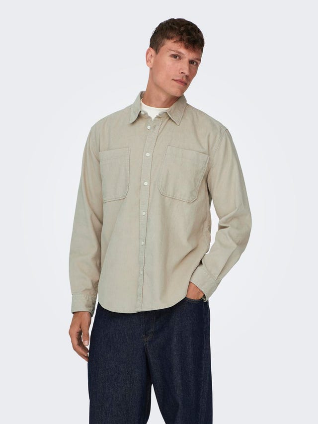 ONLY & SONS Relaxed fit Overhemd kraag Overhemd - 22024716