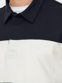 ONLY & SONS Regular Fit Polo Polo-Shirt -Dark Navy - 22024786