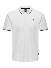 ONLY & SONS Polo t-shirt -Bright White - 22024827