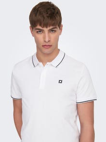 ONLY & SONS Polo t-shirt -Bright White - 22024827